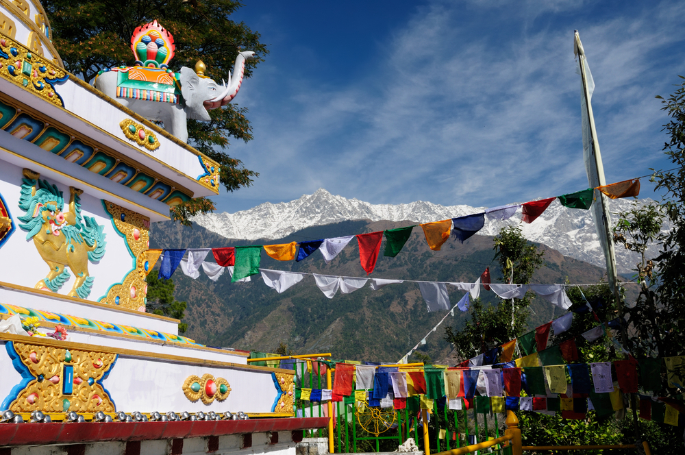 Kalaczakra Temples In Dharamsala Mcleod Ganj View 