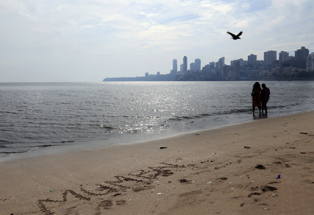 Skyline Of Mumbai India Photo Taken With A Wide An